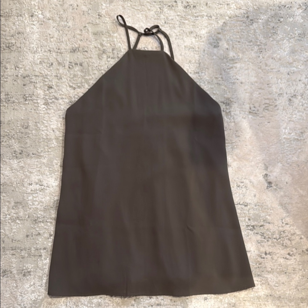 Chic Halter Neck Dress in Dark Green